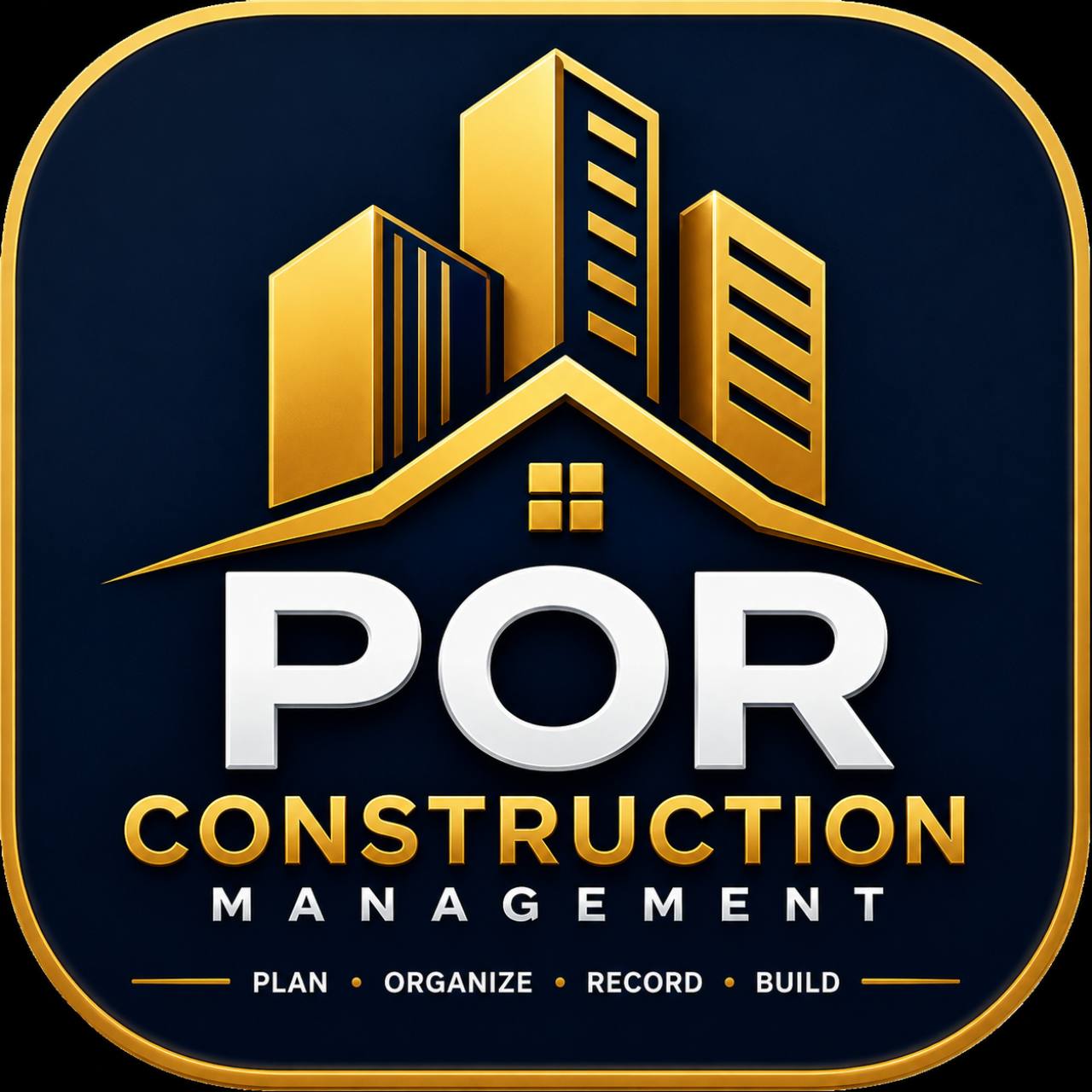 POR Construction Management logo